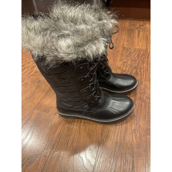 New SOREL Tofino II Size 5 Black Women’s Winter Snow Boots RETAIL $190 - Picture 2 of 10